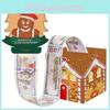 Gingerbread House Man Pattern Paper Money Box Christmas Theme Party Props Decor