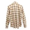 Gap 80s Vintage Check Pattern Long Sleeve Shirt Beige Men's Used