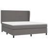 Maison Exclusive - Sommier à lattes de lit avec matelas Gris 180x200 cm Similicuir