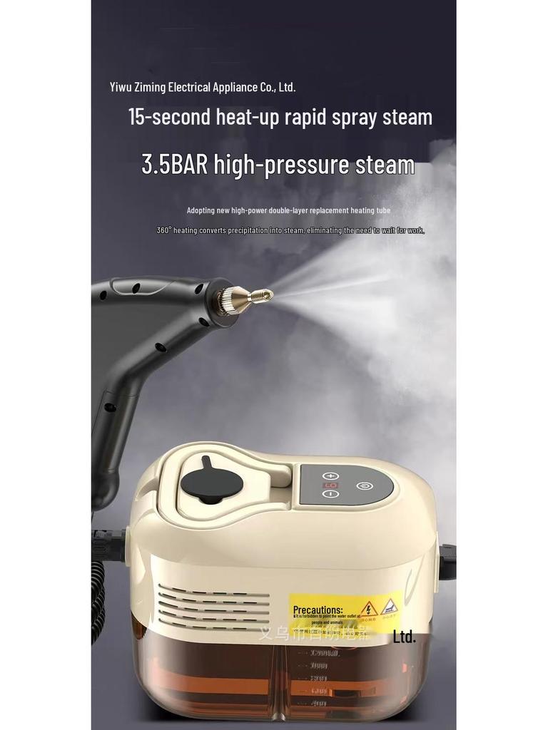 3.5BAR Dual Control Digital Display Steam Cleaner - High Temperature & Pressure for Efficient Cleaning