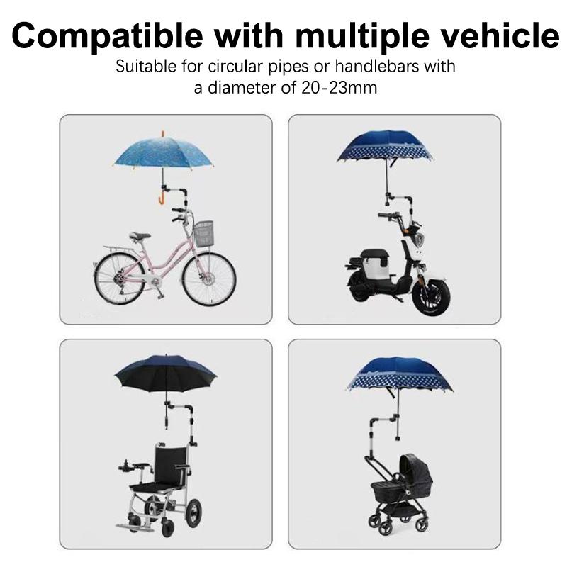 

Кріплення для парасольки до інвалідного візка Кріплення для парасольки до дитячого візка Ручка з нержавіючої сталі Тримач Затискач Підтримка З єднувач onesize
