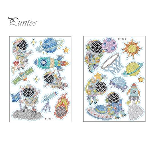 

1 компл. DIY Астронавт Алмазная картина наклейка красочная 5D яркий цвет руки улучшение круглая смоланая алмазная наклейка Sets