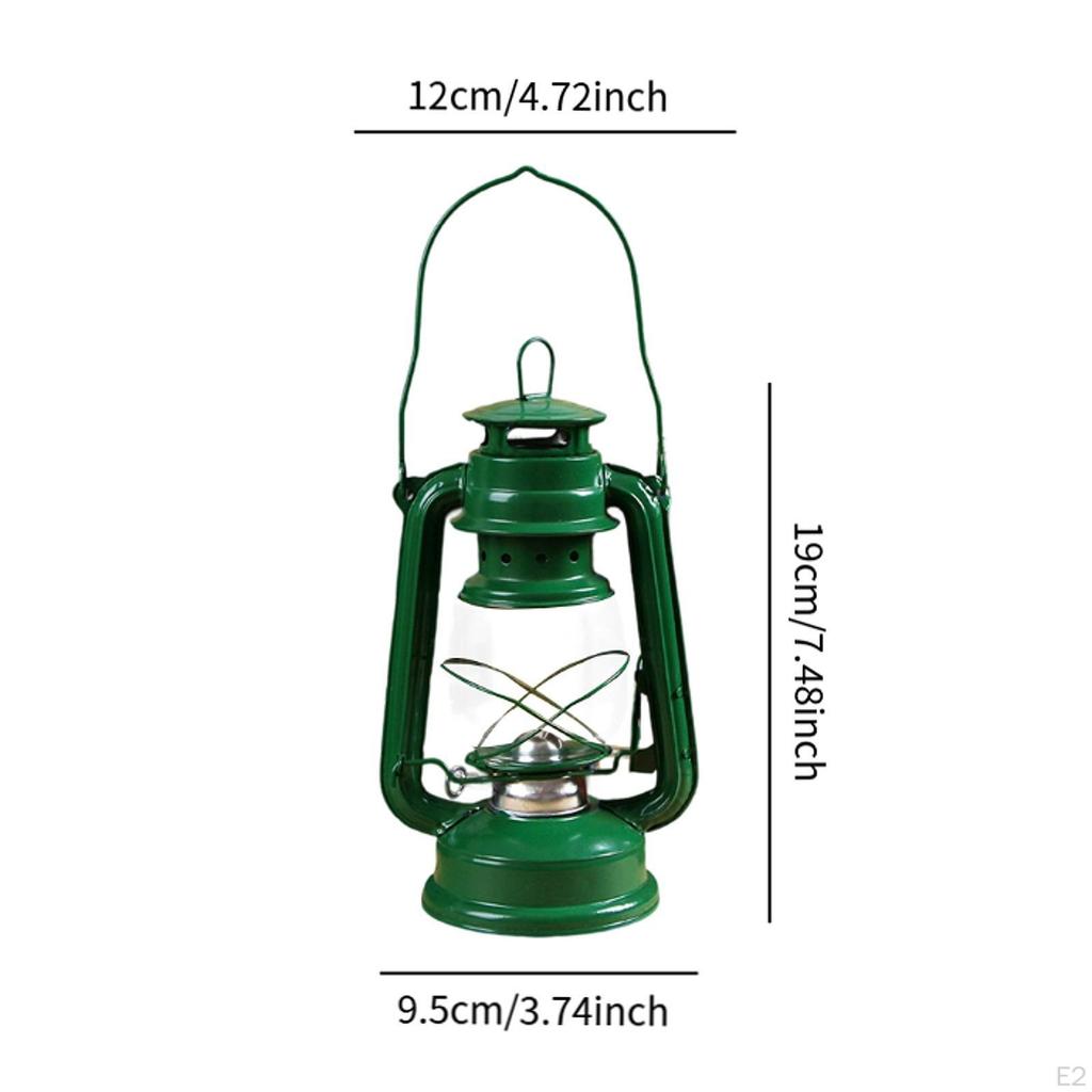 Camping Kerosene Oil Lamp, Tabletop Lighting Solution with Handle for Various Settings