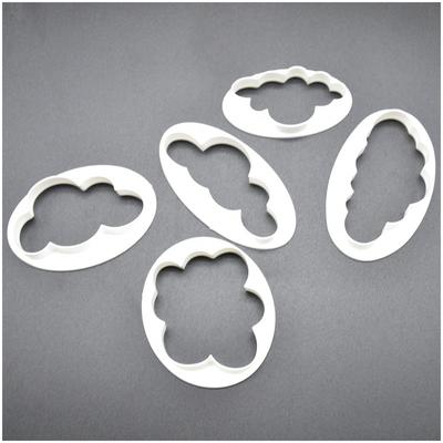 5Pcs/Set Cloud Shape Cookie Cutter Custom Made 3D Printed Fondant Biscuit Mold