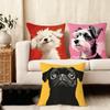 Dog Cute Cushion Cover Plush Fabric Soft DoubleSided Printed Sofa Warm Winter Home Child Gift Pillow Case