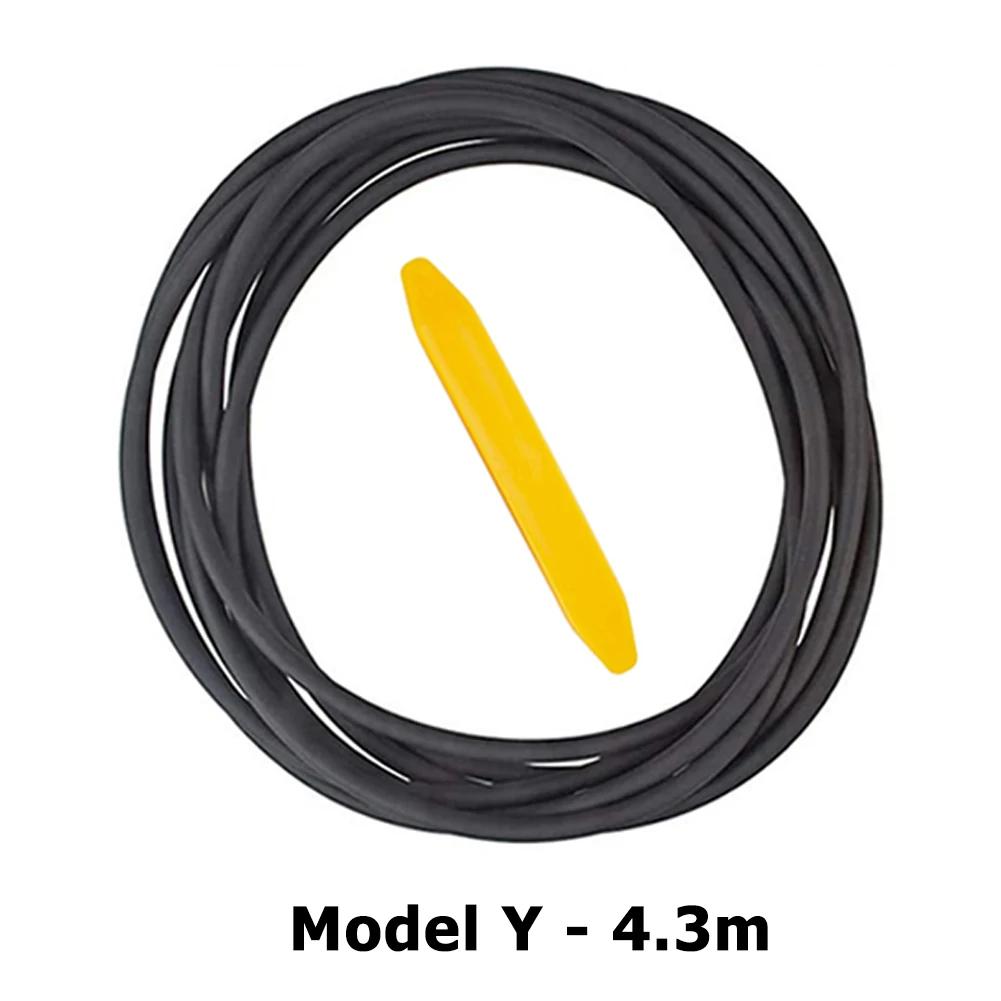 Kit de Bandes d'Étanchéité pour Voiture Pare-brise Toit Insonorisation Caoutchouc Météo Joint d'Étanchéité pour Tesla Model 3 Y Amortissement Isolation Acoustique