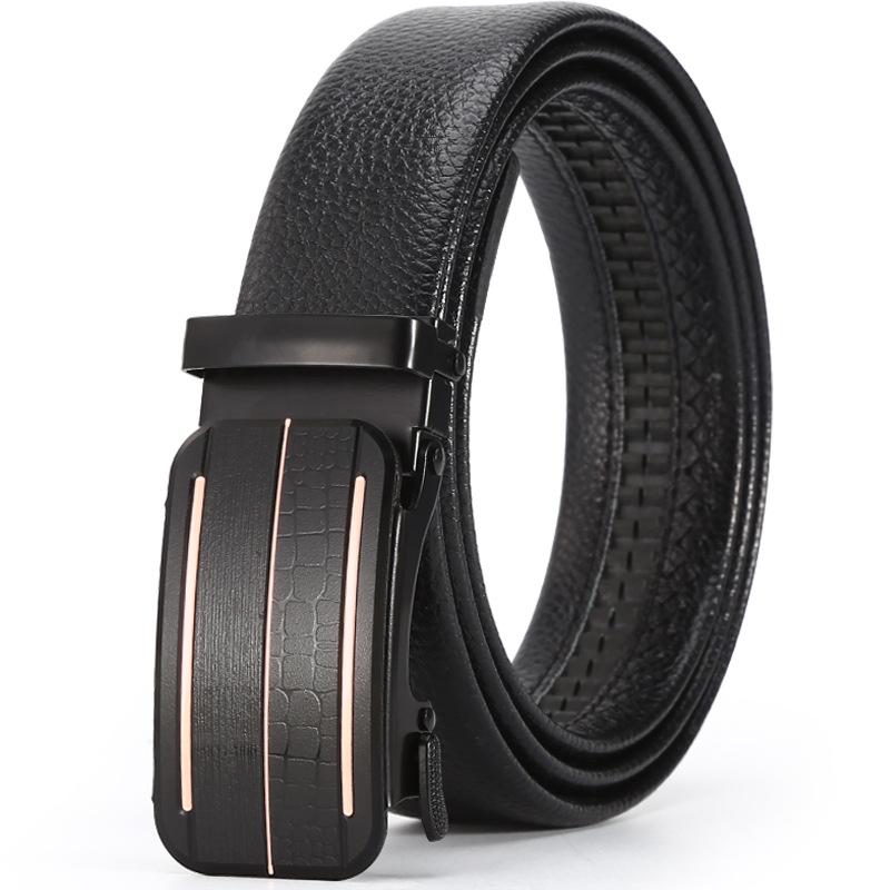 Belt Men'S Business Automatic Buckle Belt Chaozhongqing Pants Belt Stall
