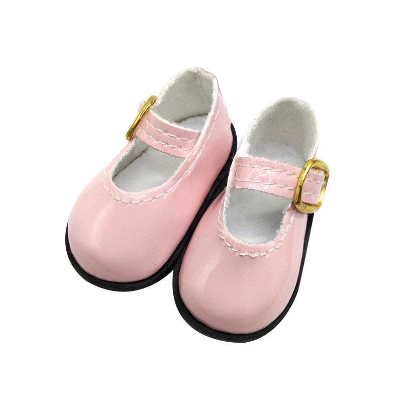 6-Point BJD 30cm Doll Leather Shoes, Flat Patent Leather, Casual Fit 4.7cm×2.5cm