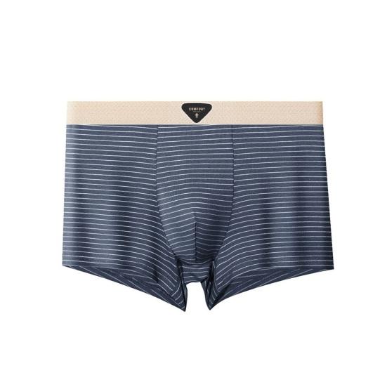 Męska Bielizna Bokserki Średnio Stan Elastyczny Pas Przewężenie U Kształt Krótkie Majtki Paski Nadruk Bielizna Codziennego Użytku Bielizna Nocna