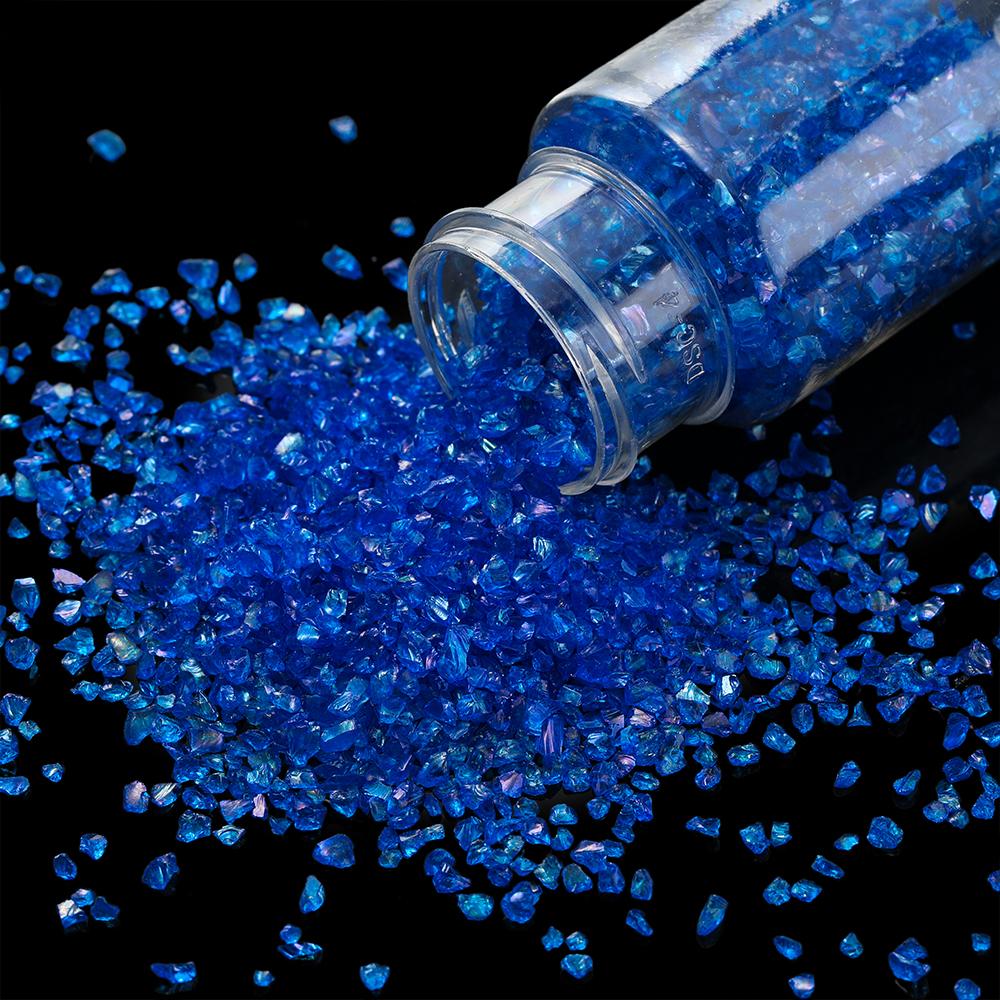30g/Bottle Glass Crushed Stone Irregular Crystal Gravel Filling For DIY Epoxy Resin Mold Filler Craft Decorative Nail Art Filler
