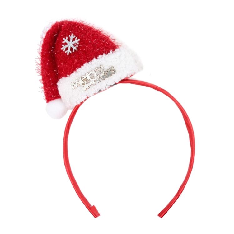 Christmas Headband Photo Props Fun Hair Hoop Bows for Party Christmas New Year