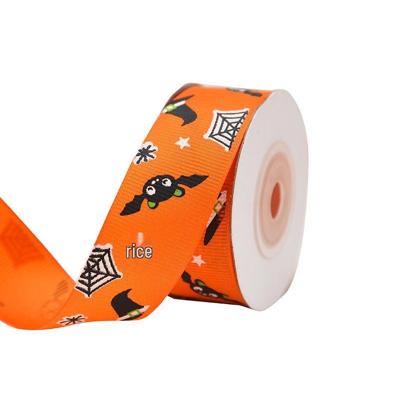 Halloween Ribbon 1cm - Festival Decoration, DIY Hair & Gift Box Accessories