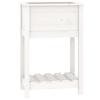 VidaXL Planter with Shelf White 54x34.5x81 Cm Solid Pine Wood 823753