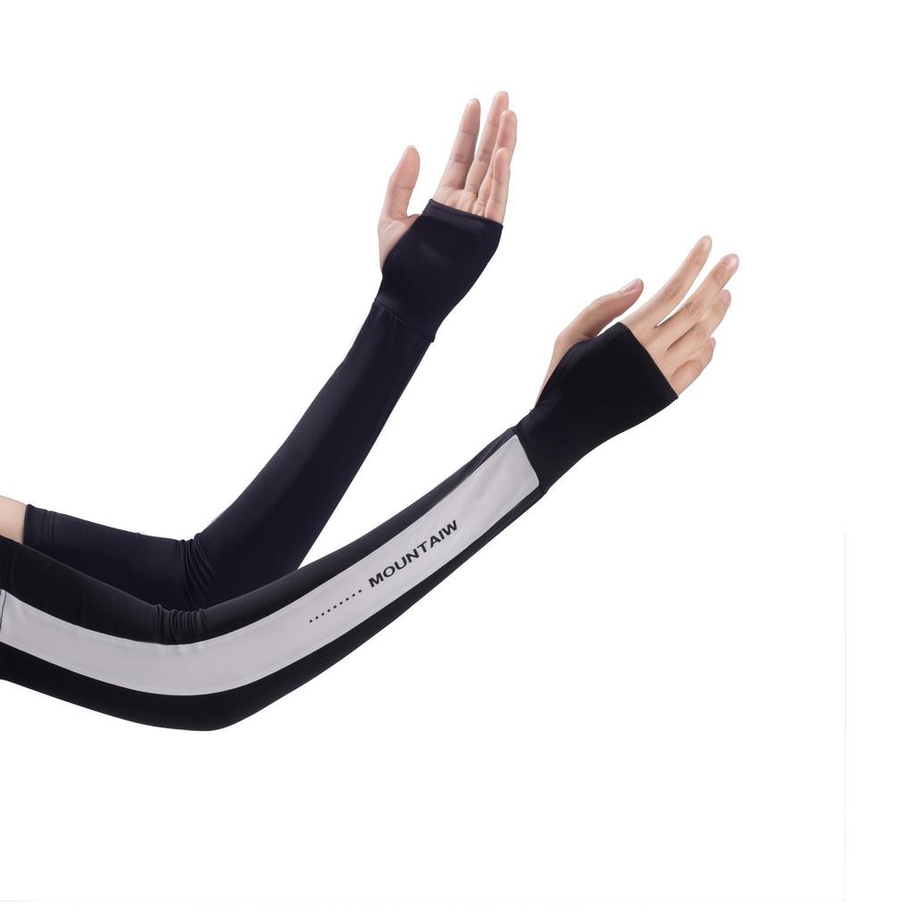 Ice Silk Sun Protection Arm Sleeves for Women - UV-Resistant, Breathable, and Cooling for Outdoor Cycling