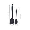 2pcs Long Handle Silicone Spatula Silicone Baking Spatula Set Silicone Butter Spatula  Cooking Class