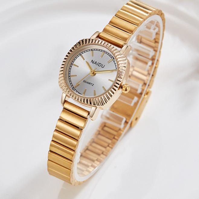 Watch Niche Small Gold Medieval Women'S And Women'S Watches High Fashion Retro Quartz Steel Belt