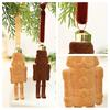 Flocking Nutcracker Hanging Ornament Decorative Nutcrackers Statue Christmas Soldier Charm Holiday Tree Decoration Pendant