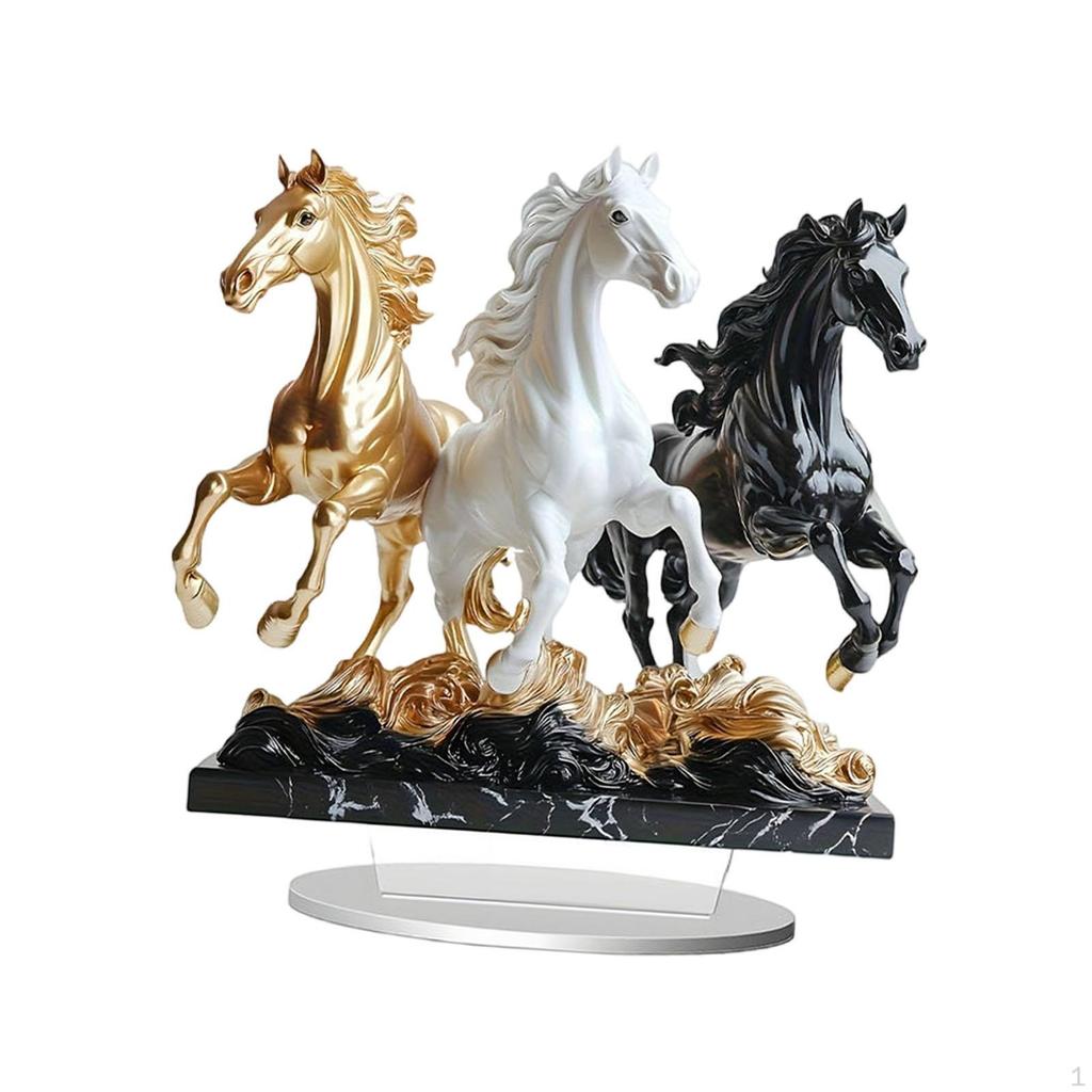 2D Acrylic Horse Ornament Desktop Display Collectible Flat Table Sign Figurine for Home