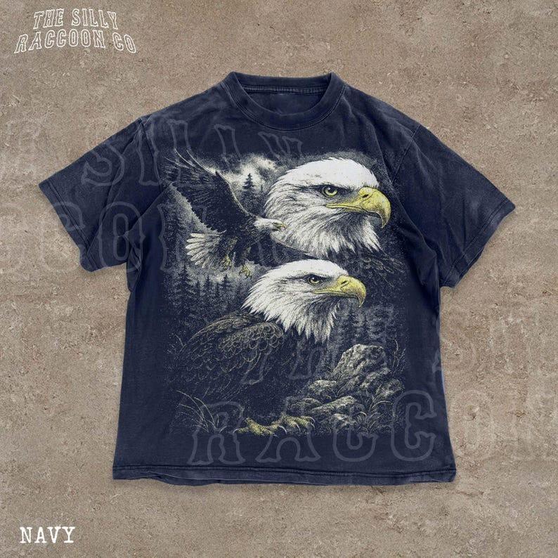 

Vintage Eagle Graphic Shirt Unisex Distressed Tee Full Size S3XL Unisex T-Shirt XXXXL