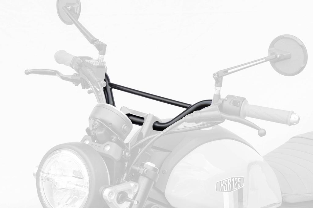 Kijima Motorcycle Parts Handlebar with Tracker Bar, Position Adjustable, Steel, Matte Black, for XSR125 ('24-/RE46J) 204-3397
