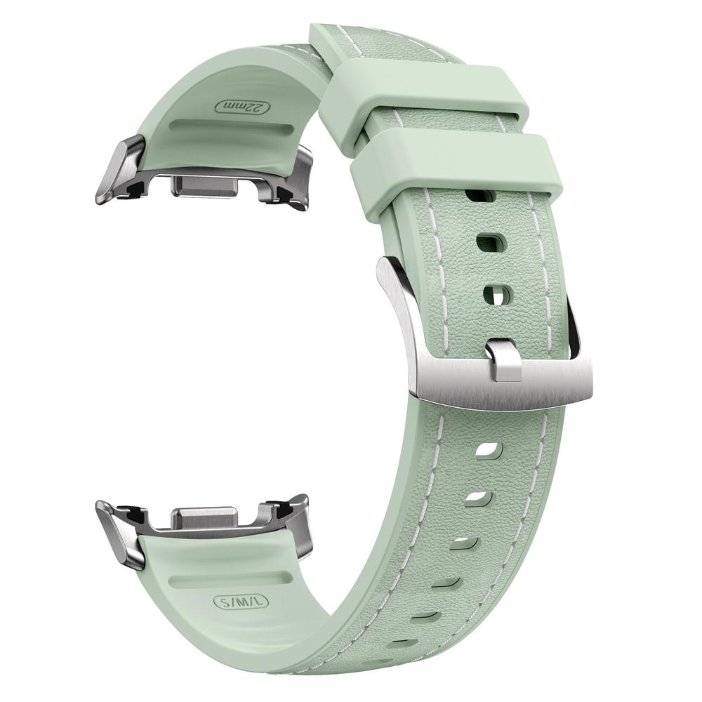 Bracelet Hybride Silicone+Cuir Pour Samsung Galaxy Watch 8 Classic 46mm Bracelet Sport Pour Watch 8 44mm 40mm Bracelets Montre