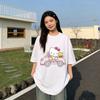 2026 Summer Hello Kitty Cartoon Printed Short Sleeve Pure Comfortable Summer Loose Tshirt for Women