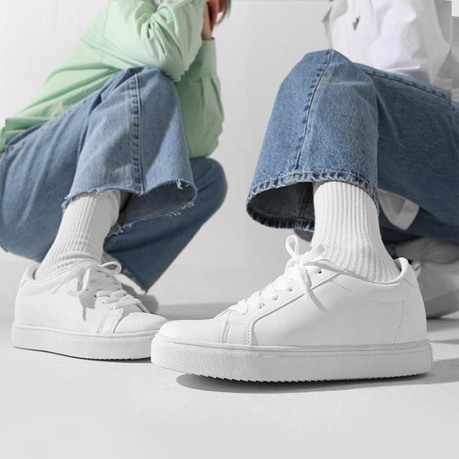 [Heeltop] Cheat Key 7CM Lift Sneakers White [HT4395-WH] [Shipped from Korea] 100% Authentic