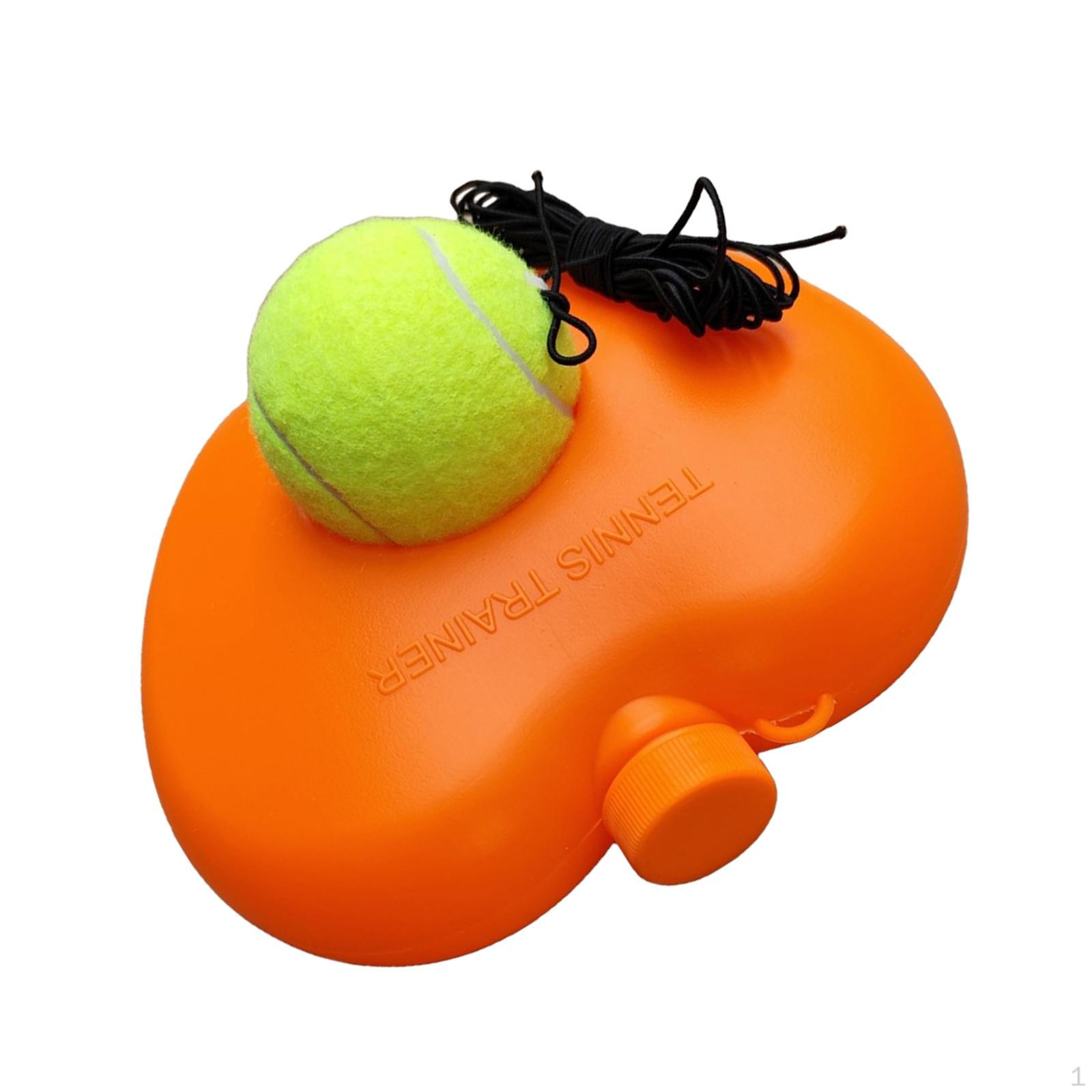 

Heavy Duty Tennis Training Base with Elastic Rope Ball Practice Self Rebound Trainer помаранчевий