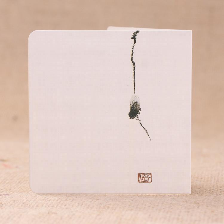 10PCS Chinese Style Festival Art Blessing Greeting Card Event, Antique Retro Greeting Card Creativ Blessing Grid Card Postcards
