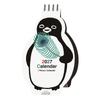 Art Print Japan Chiharu Sakazaki 2027 Die-Cut Desktop Calendar Penguin and Traditional Japanese Colors