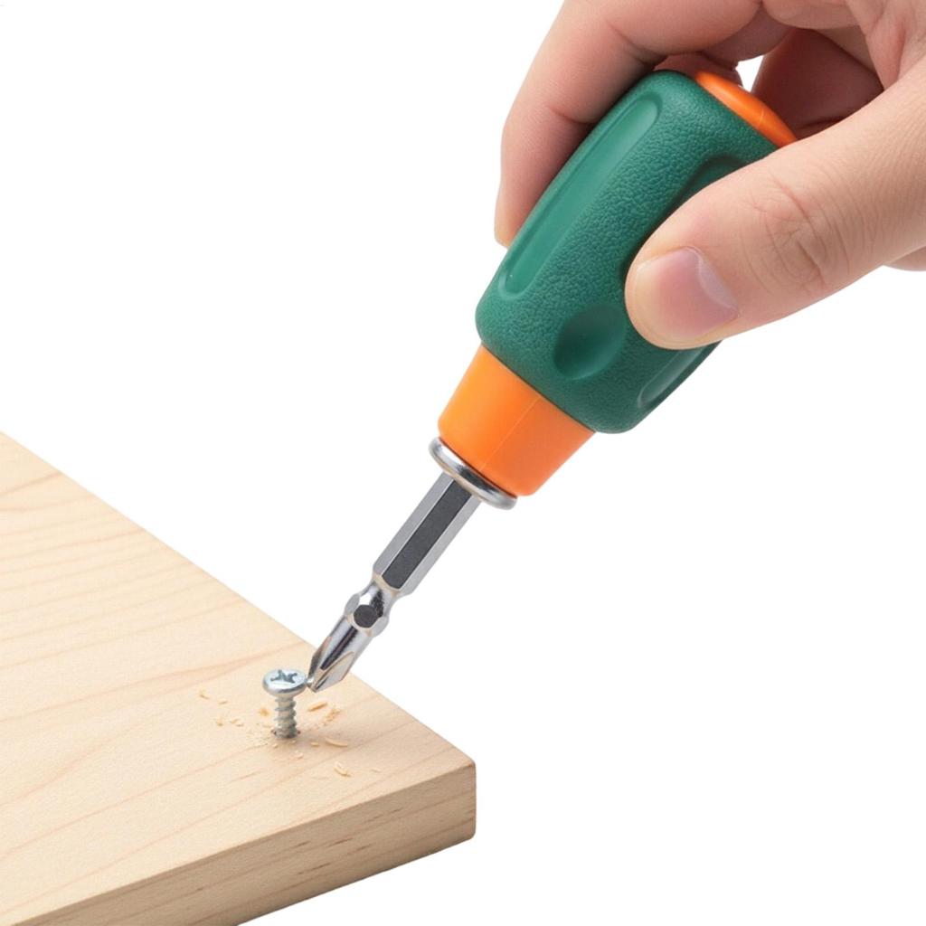 Short Handle Screwdriver Portable Encapsulation Radish Handles Flat Crosshead Screwdrivers Multifunction Repairing Tools