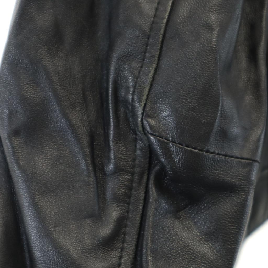 green label relaxing leather Double riders jacket 40 black Women Used