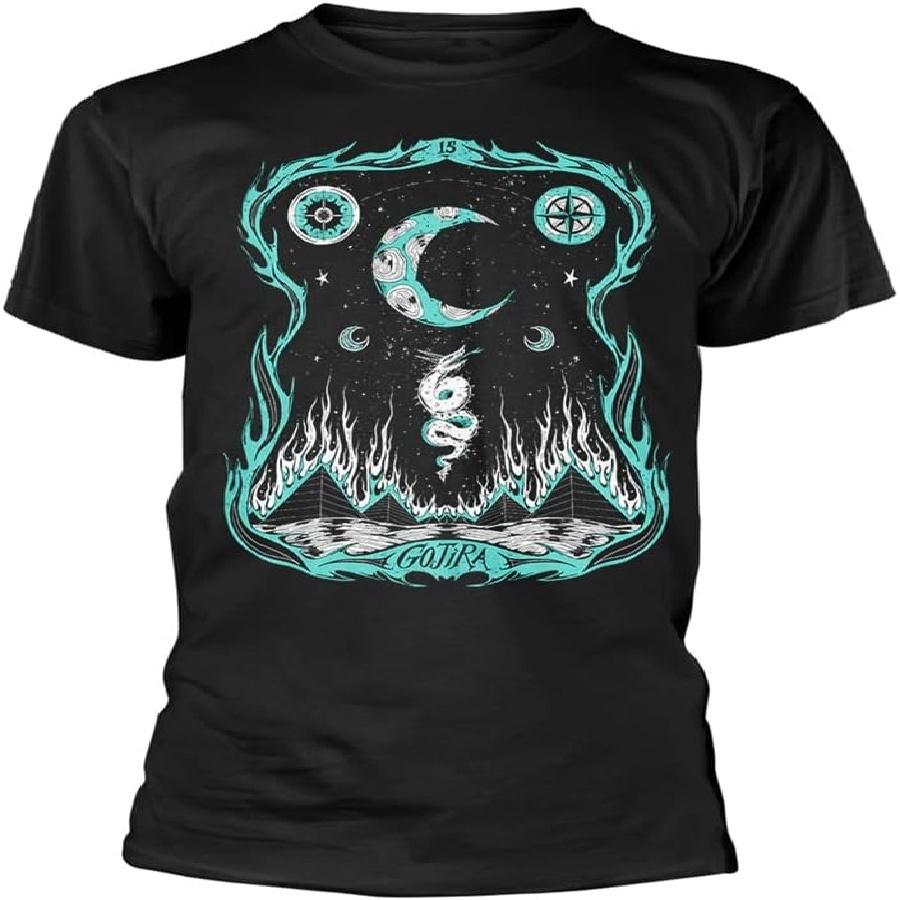 Gojira 'Dragons Dwell' (Schwarz) T-Shirt (groß)