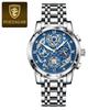 POEDAGAR Luxury Watch For Men Original Waterproof Luminous Date Clock Chronograph Stainless Steel Quartz Watches Reloj