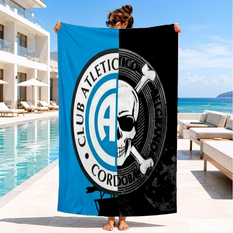 Atletico Belgrano Crest Beach Towel, Quick-drying, Easy to Care for, Suitable for Both Fitness and Beach Vacations,Sports Essential