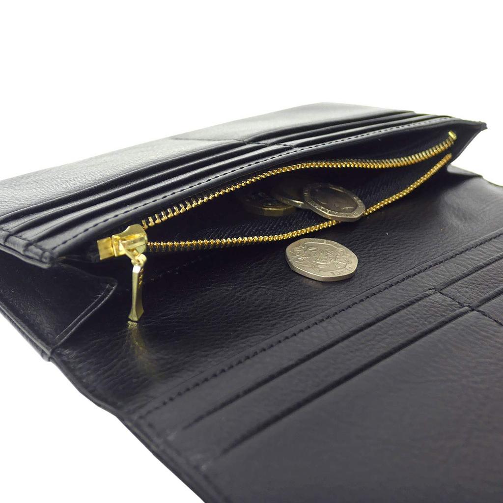 Long Wallet Genuine Leather Wallet Series [Peanuts] Men's Women's "PIRATE" [73251] (Black)
