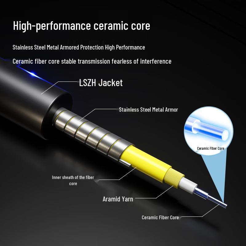 Outdoor Armored ST-ST Single-Mode Fiber Patch Cable