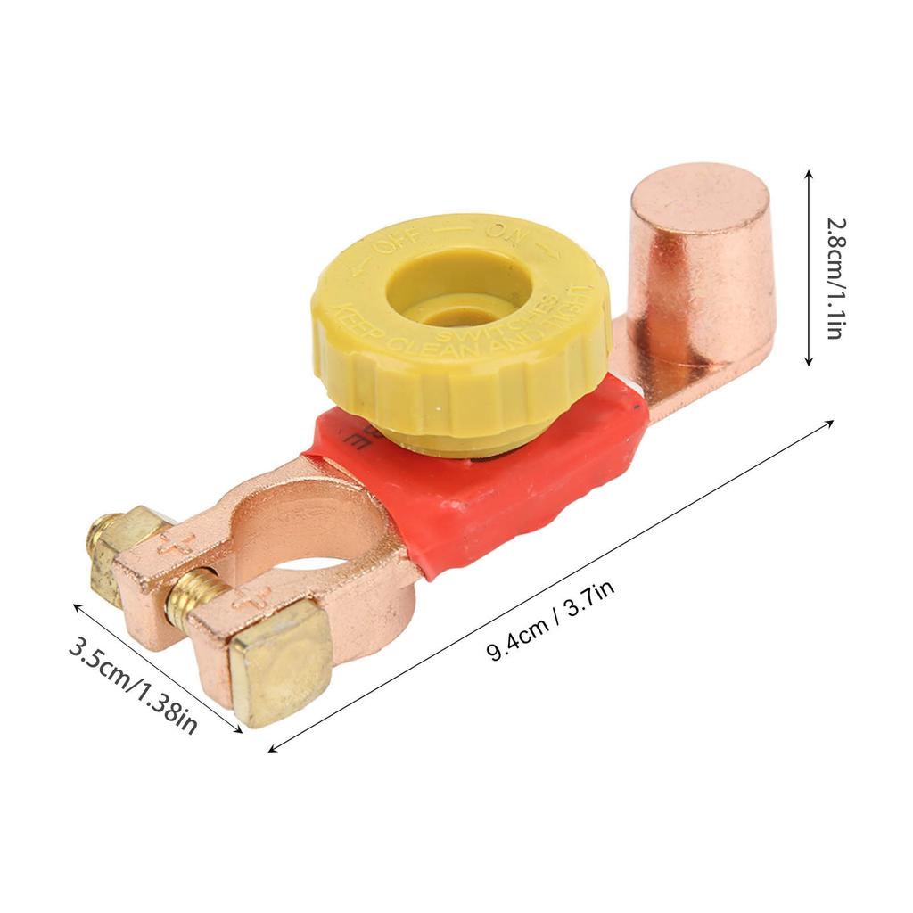 6V 12V 24V Battery Disconnect Switch Power Cut Off Positive Battery Terminal Connector for Car RV ATV