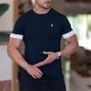 Maglietta Fitness Uomo Bodybuilding Maglietta Allenamento Top Abbigliamento Estivo Maglietta Palestra Uomo Maglietta Manica Corta Maglietta Casual Slim