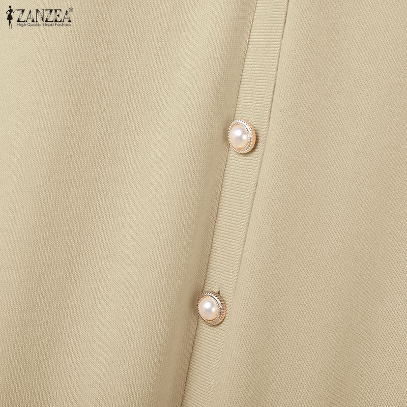 ZANZEA Women Long Sleeve Blouse and Pants Casual Autumn Two Piece Suit Sets