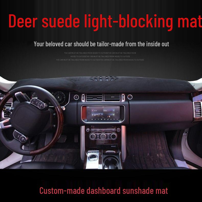 Toyota RAV4 (2019-2024) Dashboard Sun Shade Pad - Anti-Glare & Non-Slip, Suede Velvet Leather.