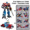 769PCS 8 in 2 Optimus Warrior Bausteine Jungen Spielzeug Verformungsroboter Fahrzeug MOC Ziegel Modelle Bauspielzeug Geschenke Set