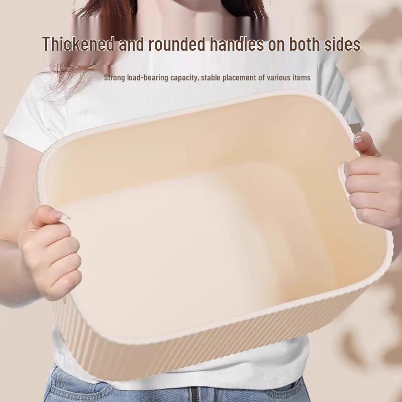 Household Plastic Rectangular Storage Box for Cosmetics, Snacks & Sundries