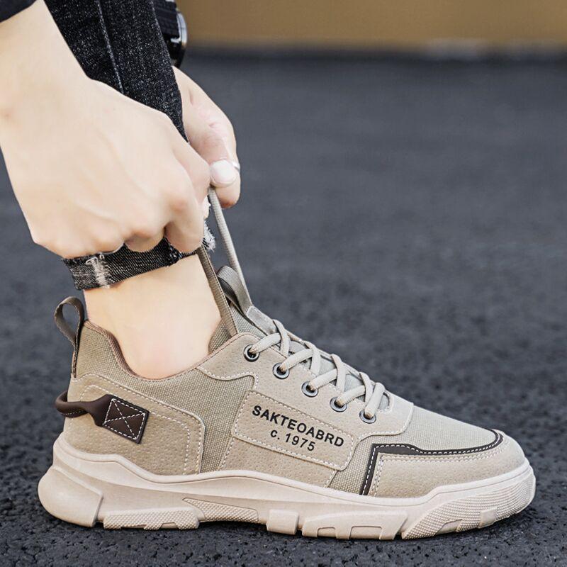 Men's Casual Comfortable Breathable Outdoor Sneakers Work Commuting Soft Bottom Low Top Versatile Walking Shoes