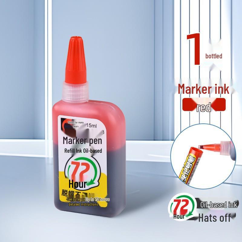 Jin Wannian Refillable Waterproof 45mm Long Head Marker for Construction, Woodworking, Glass, and Oil-Based Drawings