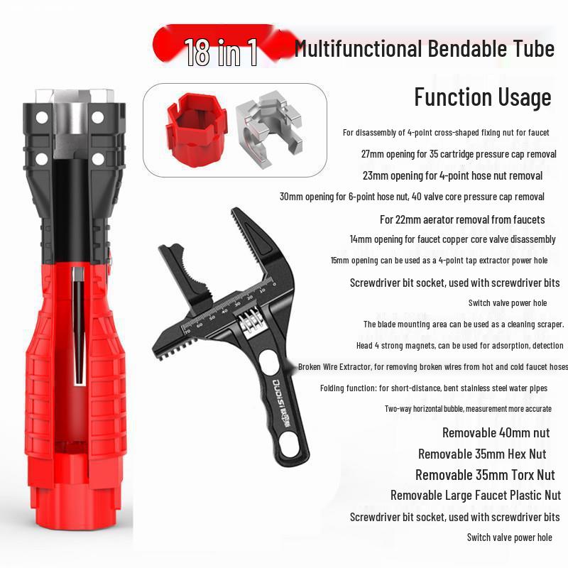 Aquarium Multi-Purpose Bathroom Faucet Wrench Tool