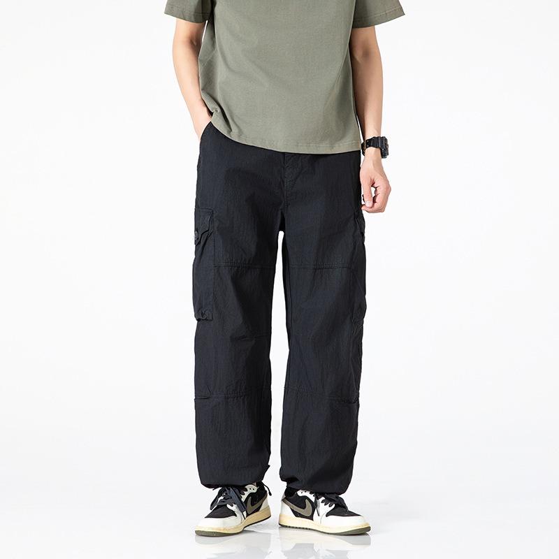 Men's overalls casual loose trousers summer new pants men's trendy brand high-end men's clothing
