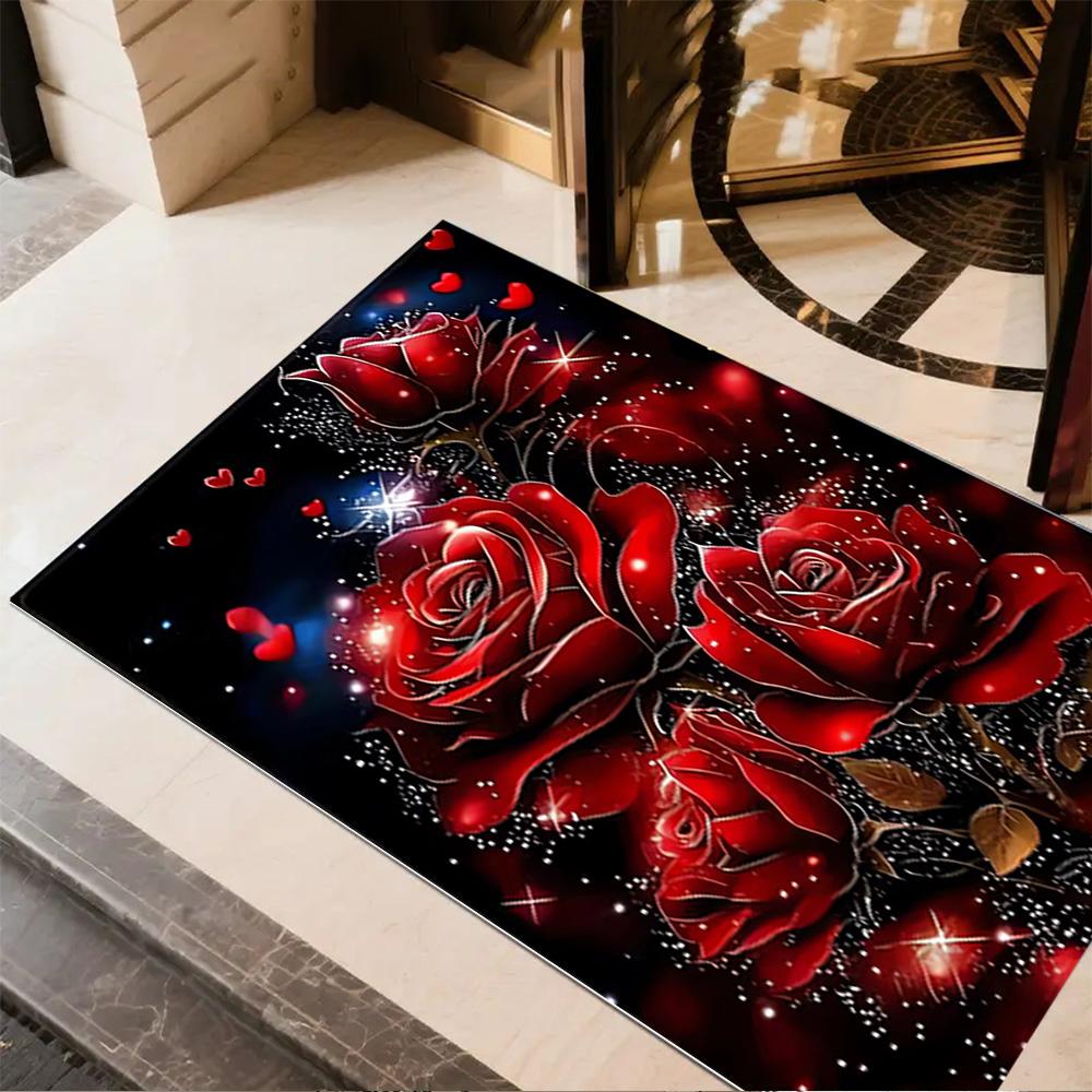 1pc Home Carpet Butterfly Design Non Slip Office Decor Gift Living Room Bedroom