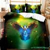 Owl Duvet Cover Set Cute Bird Polyester Comforter Cover For Boys Girls Kids Bedding Set King Size Quilt Cover With Pillowcase