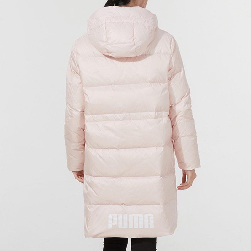 Puma Adjustable Down Coat Casual Warm Mid-Length Hooded Down Jacket Winter Women Coats Lilac 846334-36